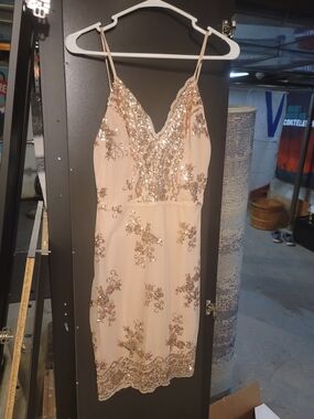 Rose Gold Sequin Dress